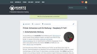 
                            6. Pi-hole: Schwarzes Loch für Werbung – Raspberry Pi Teil1 ⋆ Kuketz ...