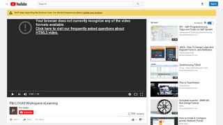 
                            6. P&I LOGA3 Workspace eLearning - YouTube