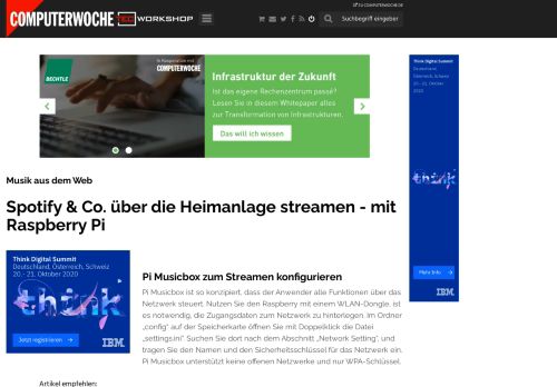 
                            13. Pi Musicbox zum Streamen konfigurieren - Musik aus dem Web ...