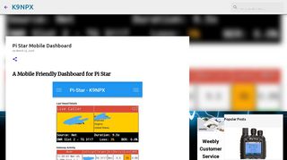 
                            5. Pi Star Mobile Dashboard - K9NPX