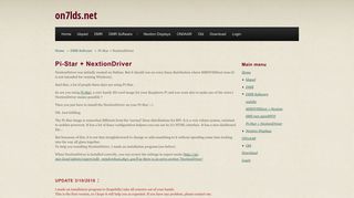 
                            11. Pi-Star + NextionDriver | on7lds.net