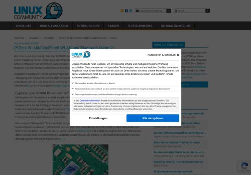 
                            6. Pi Zero W: Mini-RasPi mit WLAN und Bluetooth - Seite 2 von 3 ...