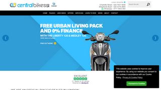 
                            12. Piaggio Dealers In London - Piaggio Scooters For Sale | Central Bikes