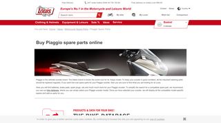 
                            12. Piaggio spare parts online | Louis Motorcycle & Leisure