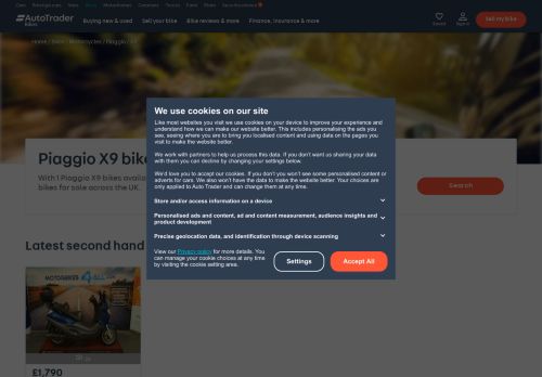 
                            13. Piaggio X9 motorcycles for sale on Auto Trader Bikes