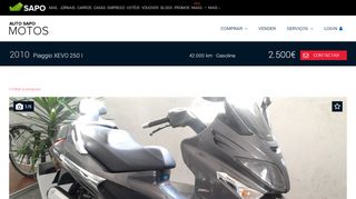 
                            12. Piaggio XEVO 250 I (27cv) (0p), 2.500€ - Auto SAPO