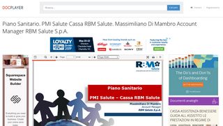 
                            11. Piano Sanitario. PMI Salute Cassa RBM Salute. Massimiliano Di ...