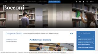 
                            1. Piattaforma e-learning - Università Bocconi Milano