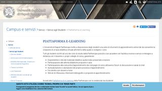 
                            9. Piattaforma e-Learning | Università degli Studi di Napoli PARTHENOPE