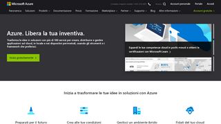 
                            5. Piattaforma e servizi di cloud computing di Microsoft Azure