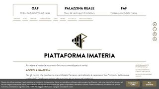 
                            6. Piattaforma Imateria | OAF – FAF - Ordine Architetti Firenze