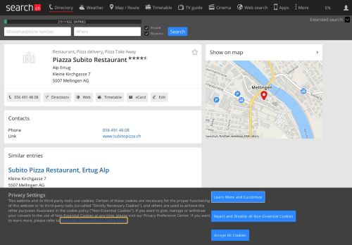 
                            10. Piazza Subito Restaurant - search.ch