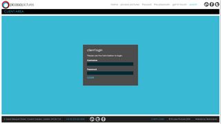 
                            3. Picasso Pictures - Client Login - Login
