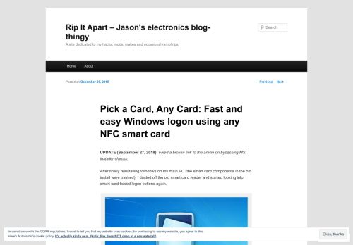 
                            11. Pick a Card, Any Card: Fast and easy Windows logon using any NFC ...