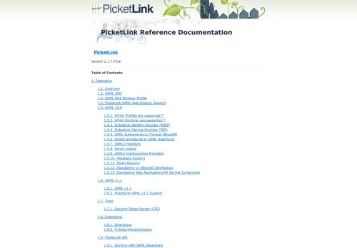 
                            11. PicketLink Reference Documentation - JBoss.org Documentation