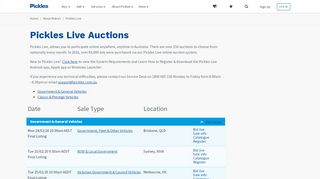 
                            2. Pickles Live - Pickles Auctions Australia