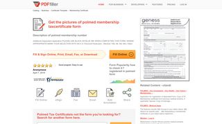 
                            9. Pictures Of Polmed Membership Taxcertificate - Fill Online, Printable ...