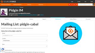 
                            11. pidgin-cabal List Signup and Options - SourceForge