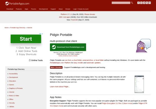 
                            13. Pidgin Portable (multi-protocol chat client) | PortableApps.com