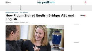 
                            4. Pidgin Signed English (PSE) Bridges ASL and English - Verywell Health