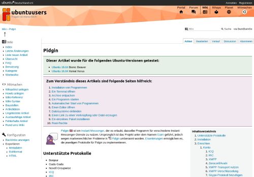 
                            7. Pidgin › Wiki › ubuntuusers.de
