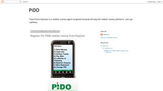 
                            2. PiDO: Register For PiDO mobile money from PayCom