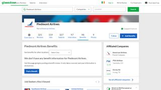 
                            12. Piedmont Airlines Employee Benefits and Perks | Glassdoor.ie