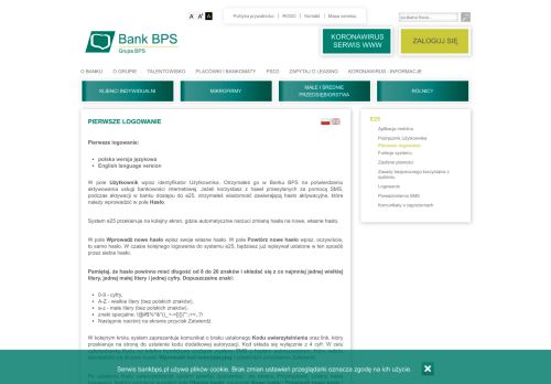 
                            1. Pierwsze logowanie - Bank BPS