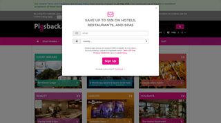 
                            4. Pigsback.com: Save up to 55% on hotels, restaurants, and spas