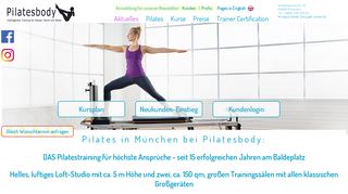 
                            1. PILATESBODY Pilates Munich - Pilates in München