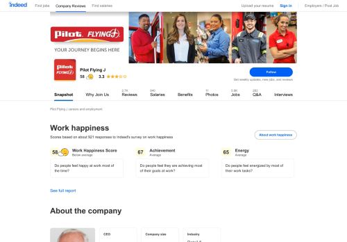 
                            3. Pilot Flying J Careers and Employment | Indeed.com