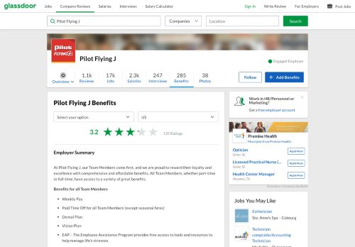 
                            9. Pilot Flying J Employee Benefits and Perks | Glassdoor.ca