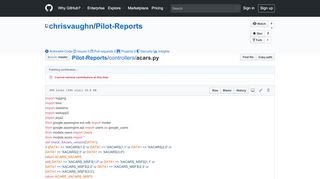 
                            8. Pilot-Reports/acars.py at master · chrisvaughn/Pilot-Reports · GitHub
