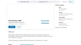 
                            7. Pilot Solution CRM | LinkedIn