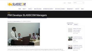 
                            11. PIM Develops SLASSCOM Managers | SLASSCOM