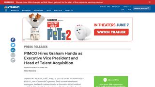 
                            10. PIMCO Hires Graham Honda as Executive Vice President and Head of ...