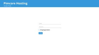 
                            1. Pimcore Hosting - Login