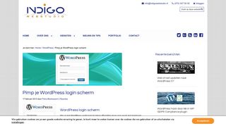 
                            13. Pimp je WordPress login scherm - Indigo Webstudio