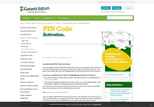 
                            13. PIN Code Activation