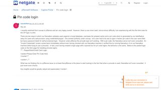 
                            6. Pin code login | Netgate Forum