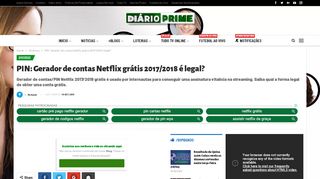 
                            9. PIN: Gerador de contas Netflix grátis 2017/2018, é legal? - Diário ...
