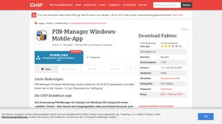 
                            4. PIN-Manager Windows-Mobile-App - Download - CHIP