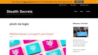 
                            7. pinch me login | | Stealth Secrets