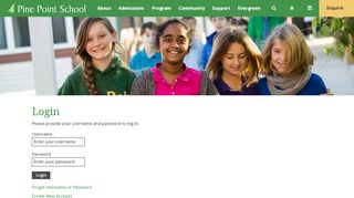 
                            4. Pine Point School | Login