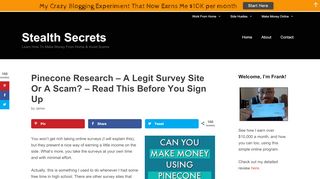 
                            10. Pinecone Research - A Legit Survey Site Or A Scam? - Read This ...