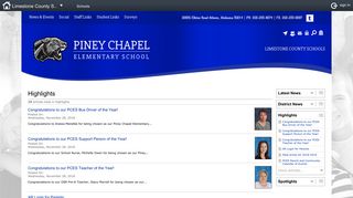 
                            7. Piney Chapel Elementary School: Highlights - AR Login for Parents