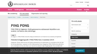 
                            3. PING PONG - Högskolan i Borås