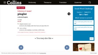 
                            7. Pingler definition and meaning | Collins English Dictionary