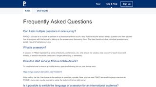 
                            5. PINGO – Freqently Asked Questions