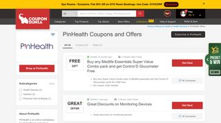 
                            4. PinHealth Coupons & Offers, February 2019 Promo Codes